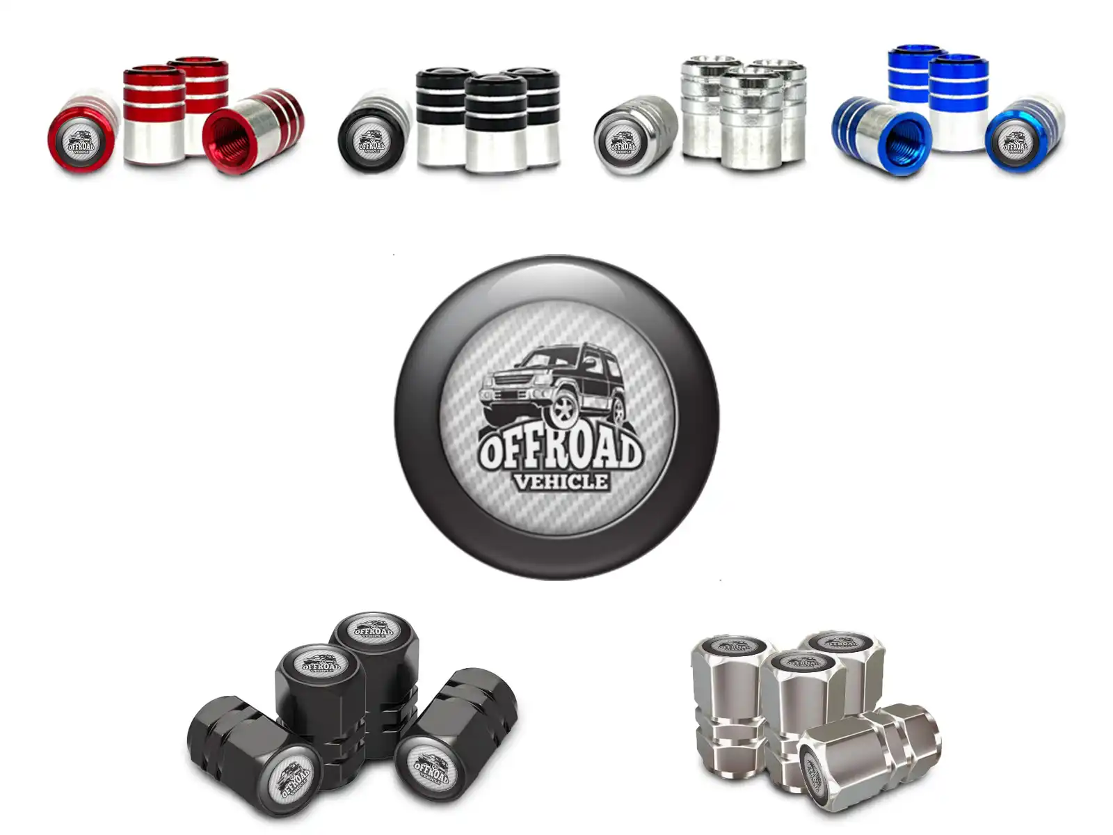 Tyre Valve Stem Caps for Bikes Bare